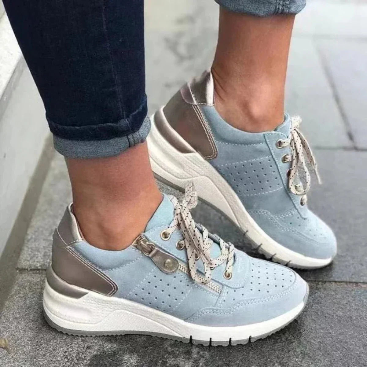 Dames Casual Sneakers – Comfortabele Pasvorm met Lichte Demping