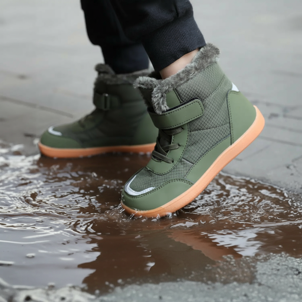 Kinder Warme Gevoerde Schoenen met Brede Teenbox voor Herfst & Winter - FrostWalk