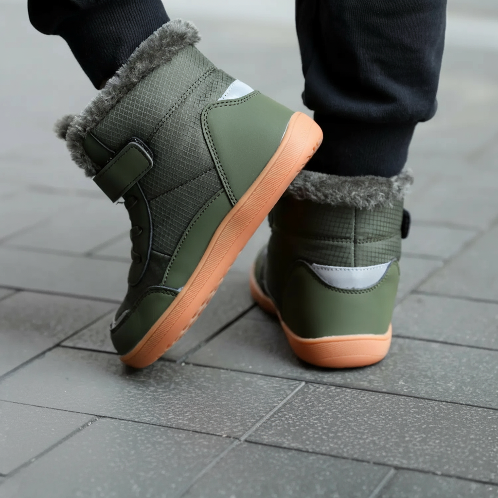 Kinder Warme Gevoerde Schoenen met Brede Teenbox voor Herfst & Winter - FrostWalk