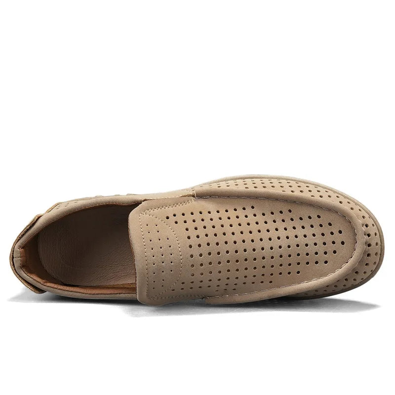 Heren Loafers Instappers Ademend Flexibel Strak Silhouet Lente Zomer