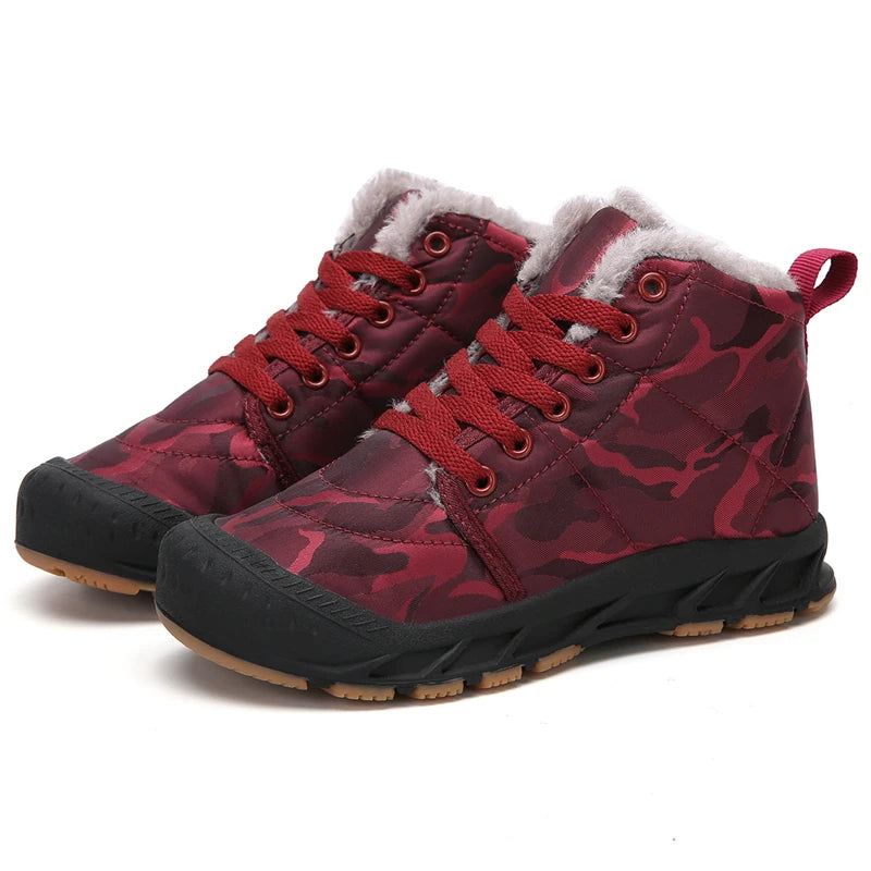 Kinder Warme Gevoerde Schoenen met Brede Teenbox voor Herfst & Winter - WinterWalk