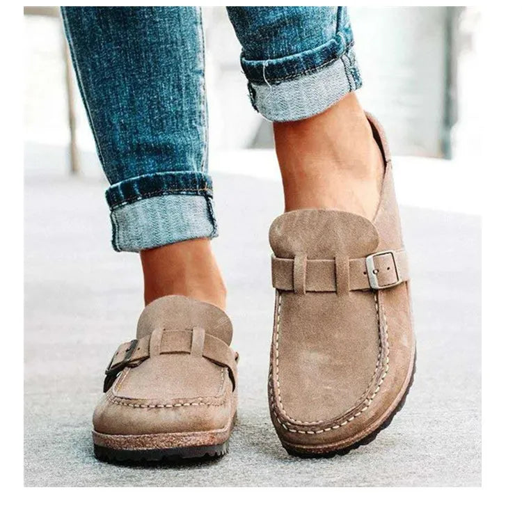 Dames Muiltjes met Platform – Zachte Instapsandalen voor de Zomer