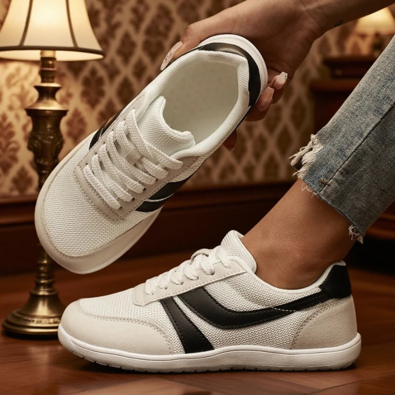Dames Barefoot Canvas Sneakers met Brede Neus – Ademend en Comfortabel voor Dagelijks Gebruik