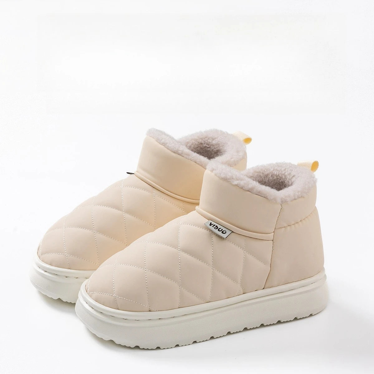 Dames Snowboots Warme Voering Instap Antislip Zool Zonder Veters Waterafstotend