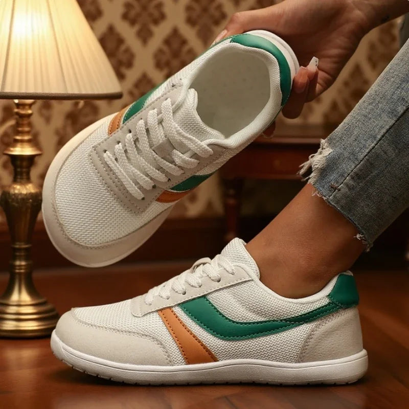 Dames Barefoot Canvas Sneakers met Brede Neus – Ademend en Comfortabel voor Dagelijks Gebruik