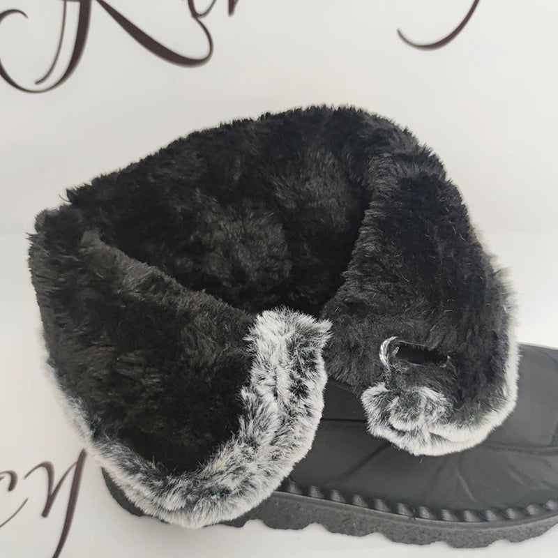 Dames Snowboots Pluche Voering Gewatteerd Gesp Antislip Waterafstotend Winter