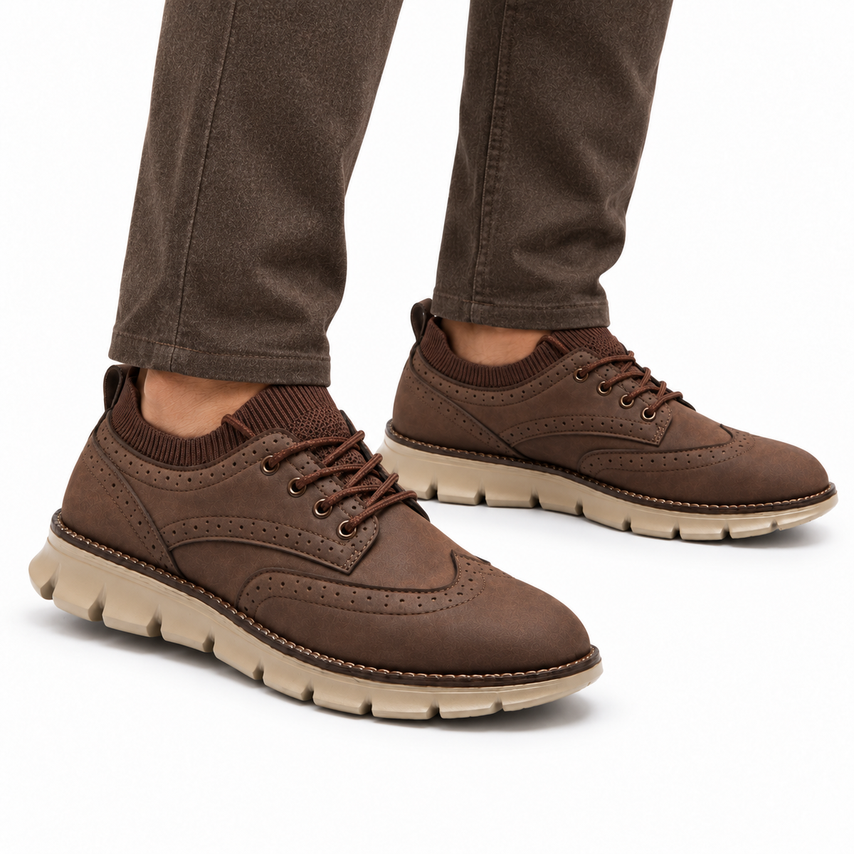 Heren Orthopedische Veterschoenen Dikke Zool Lichtgewicht Casual
