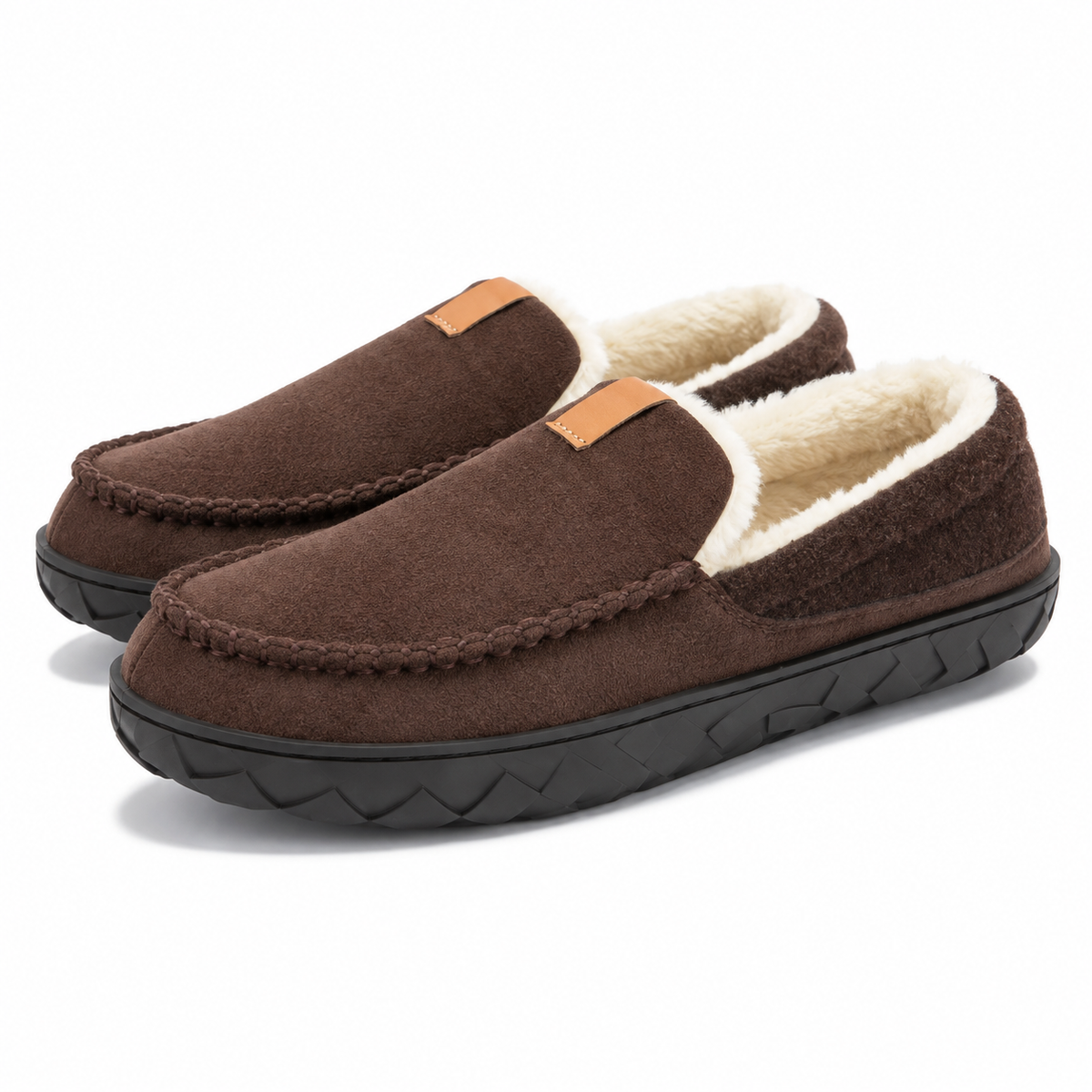 Heren Loafer Pantoffels Warme Huisschoen Voering Antislip Zool Winter