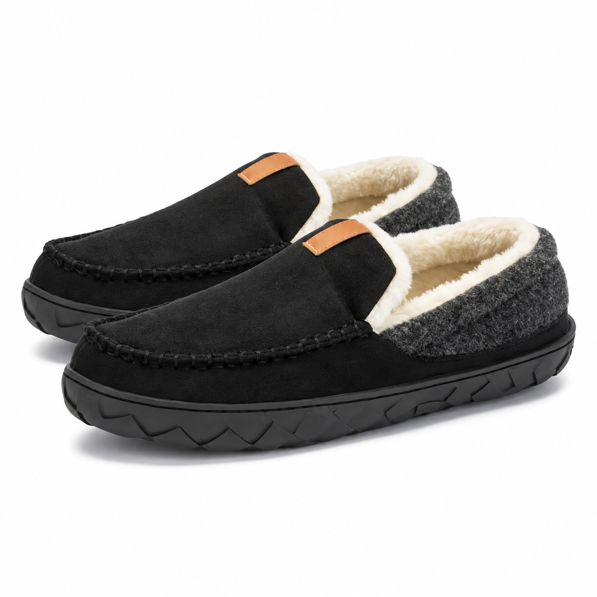 Heren Loafer Pantoffels Warme Huisschoen Voering Antislip Zool Winter