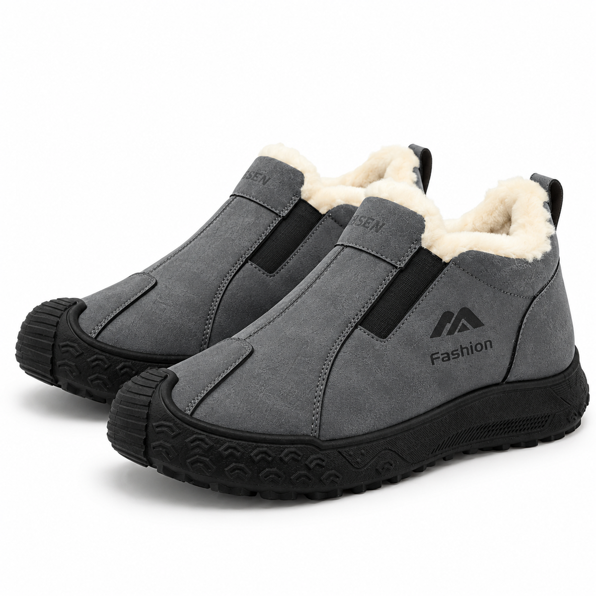 Heren Gevoerde Winterschoenen Instap Warm Suèdelook Antislip Zool Winter