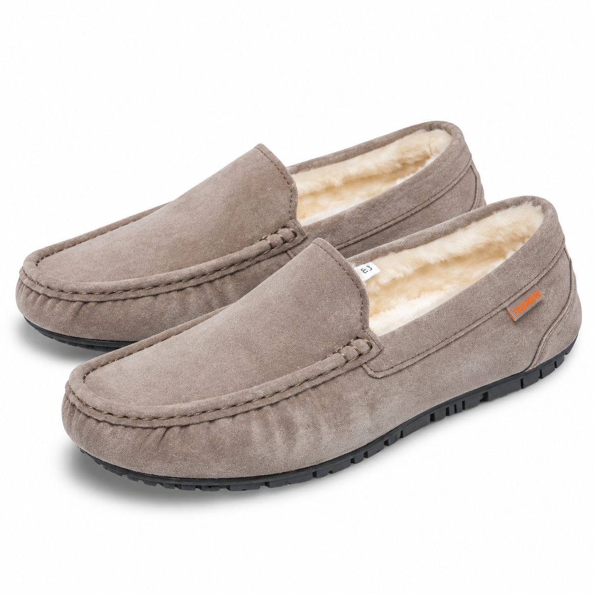 Heren Warme Loafer Pantoffels Zachte Pluche Voering Stevige Zool