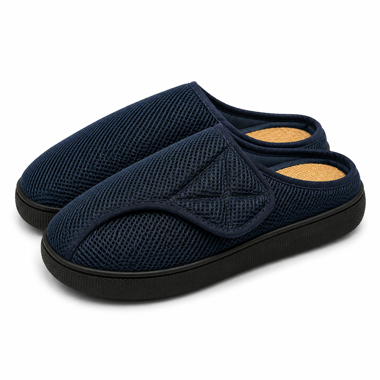 Instap Pantoffels Brede Voeten Mesh Ademend Antislip Dempende Zool Binnen Buiten