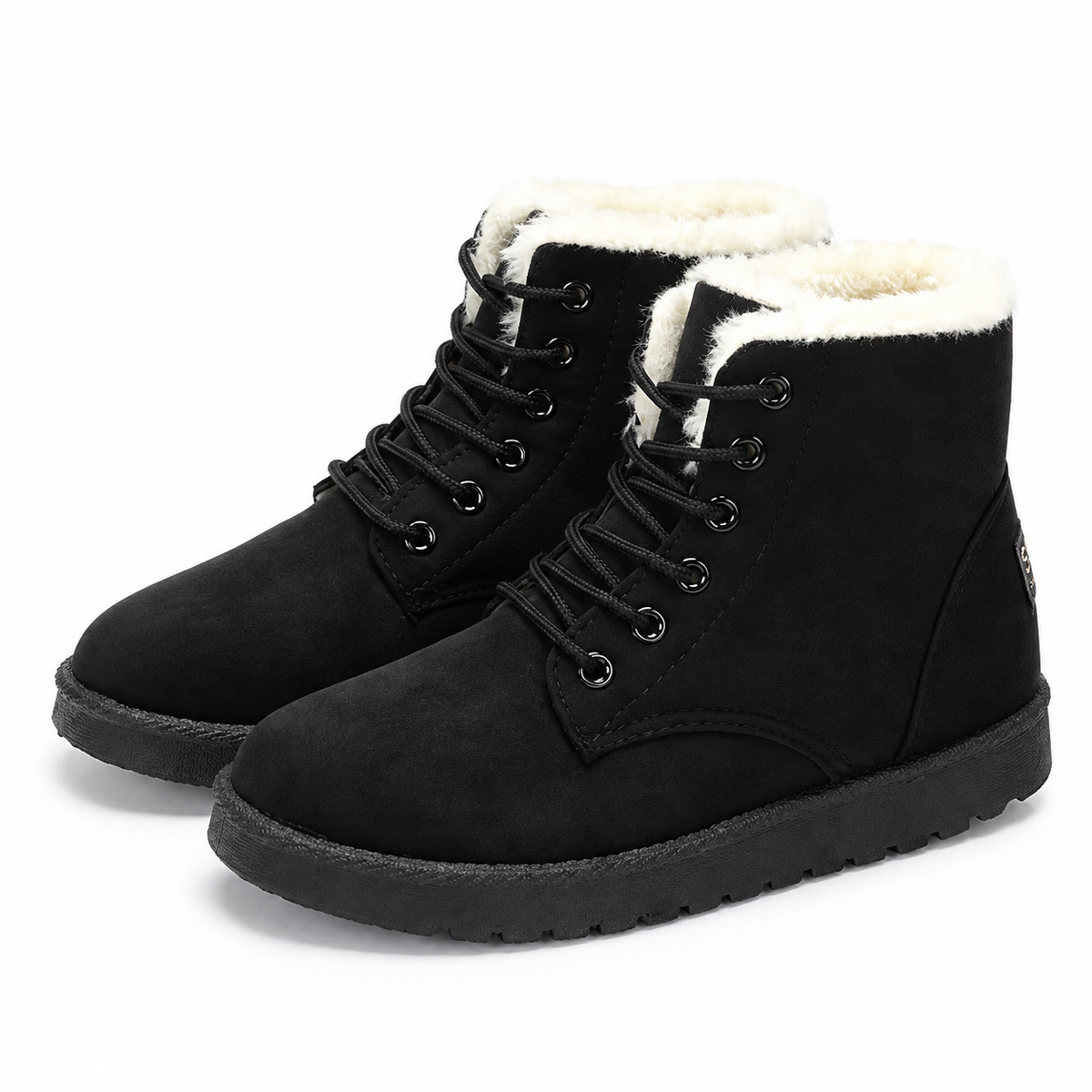 Dames Winterlaarzen Enkelhoog Pluche Voering Dempend Antislip Lichtgewicht