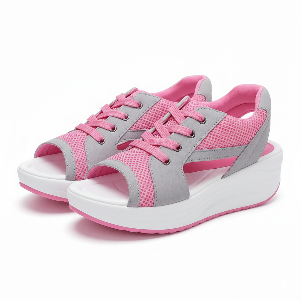 Dames Open Comfortabele Sandalen voor Brede Voeten – Verstelbaar voor de Zomer