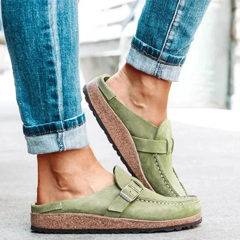 Dames Muiltjes met Platform – Zachte Instapsandalen voor Lente en Zomer