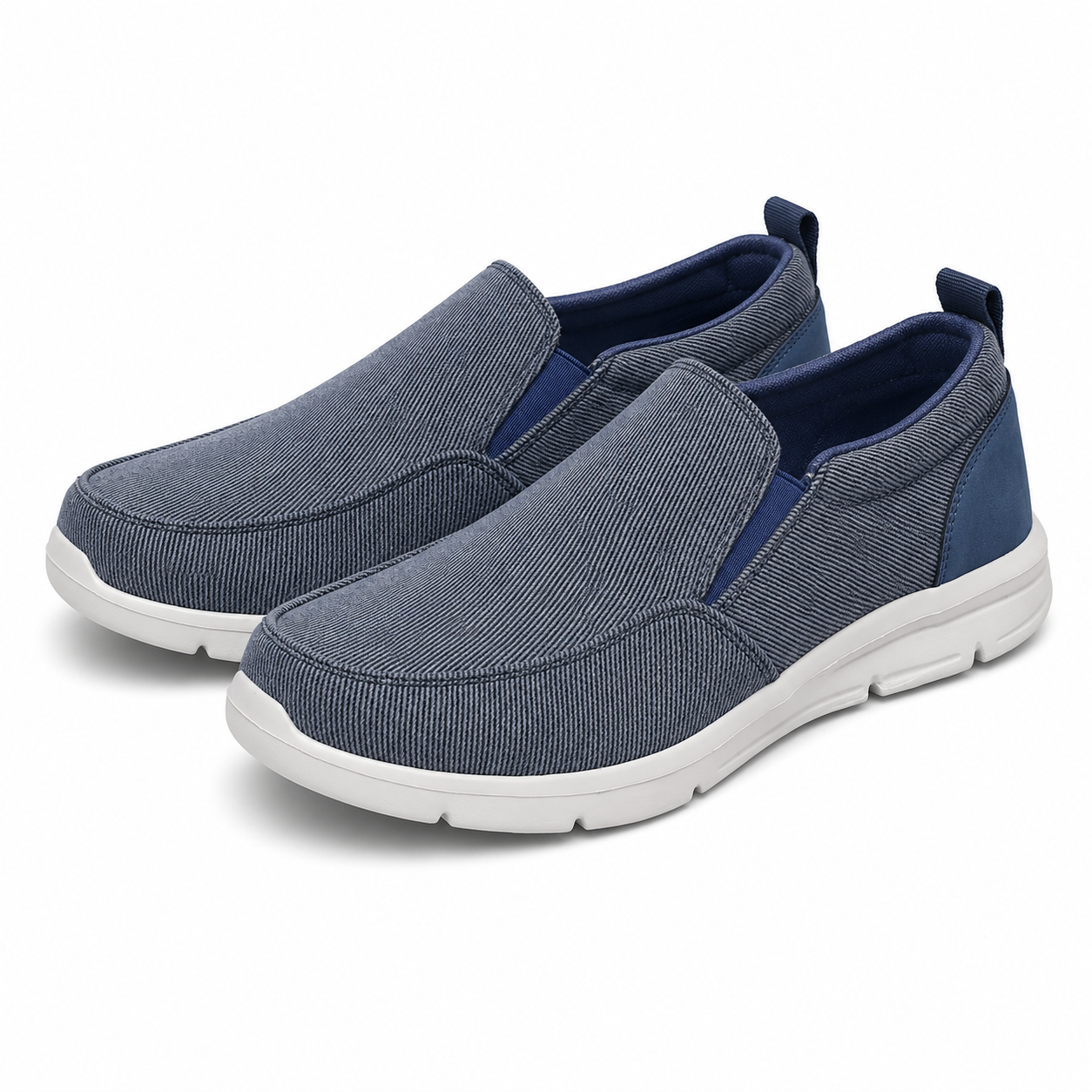 Heren Slip-On Sneakers Casual Dempend Elastisch Lente Zomer