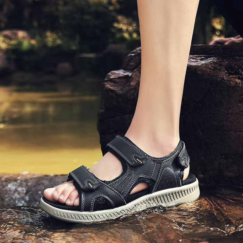 Heren Sandalen Sport Water Antislip Ademend Sneldrogend Klittenband Zomer