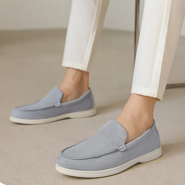 Heren Lage Suède Loafers Chique – Lichtgewicht Comfortabele Instappers