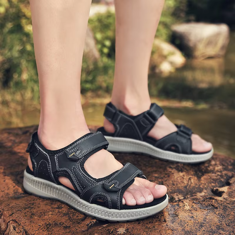 Heren Sandalen Sport Water Antislip Ademend Sneldrogend Klittenband Zomer