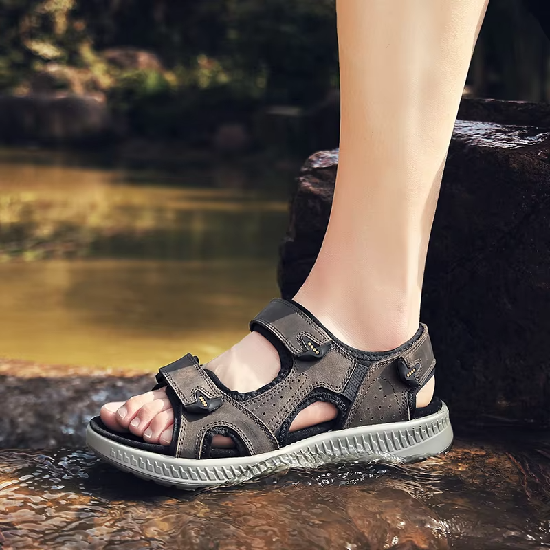 Heren Sandalen Sport Water Antislip Ademend Sneldrogend Klittenband Zomer