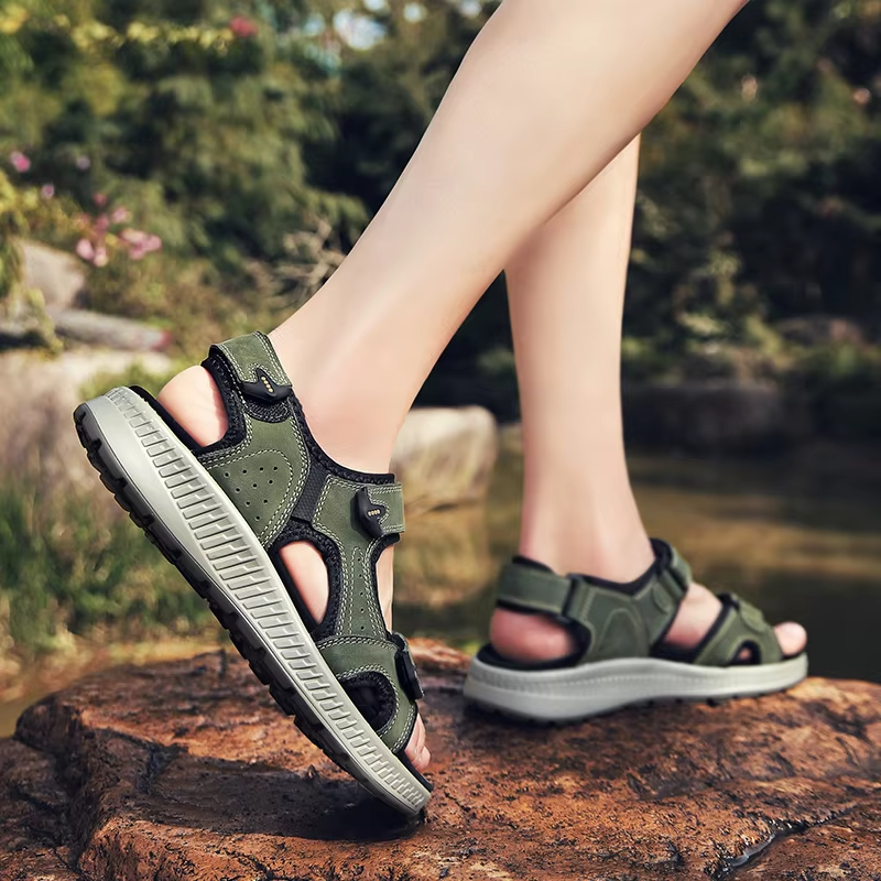 Heren Sandalen Sport Water Antislip Ademend Sneldrogend Klittenband Zomer