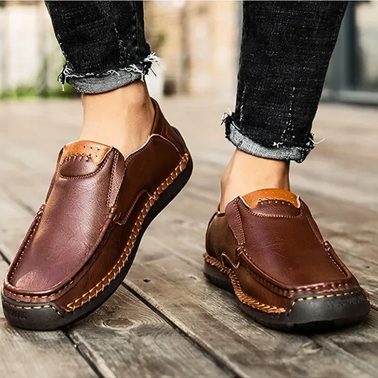 Heren Slip-on Loafers – Ademende Slip-On Italiaanse Rijschoenen