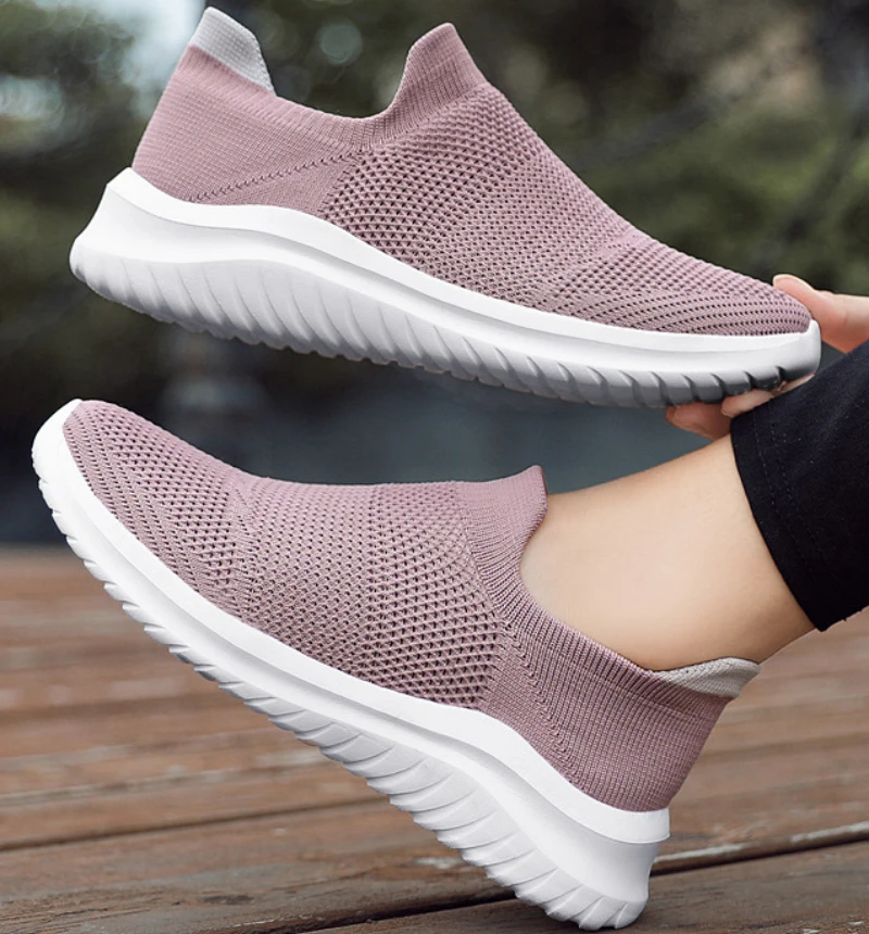 Dames en Heren Slip-On Sportschoenen – Ademend en Makkelijk Instapbaar