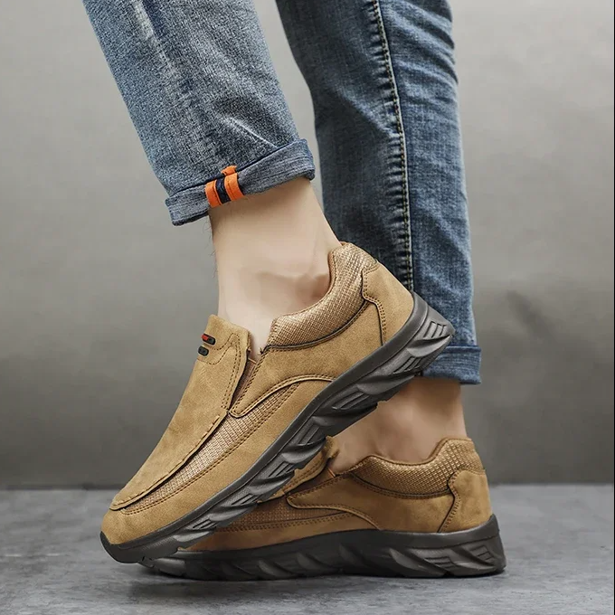 Heren Instap Loafers met Dikke Zool – Comfortabele Casual Schoenen