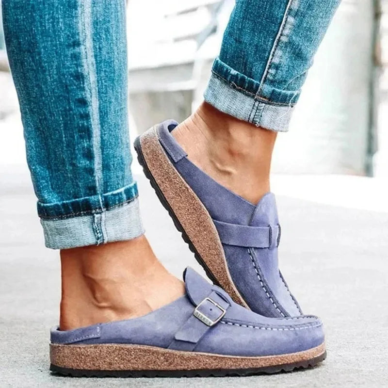 Dames Muiltjes met Platform – Zachte Instapsandalen voor Lente en Zomer