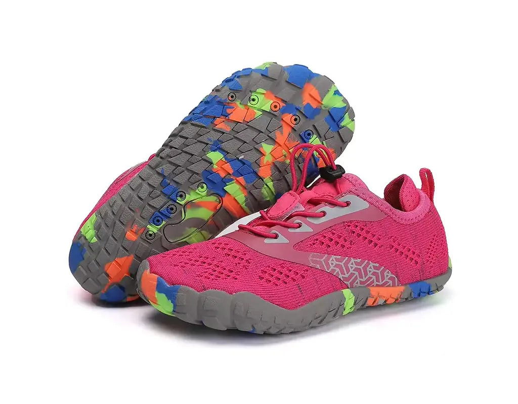 Kinder Barefoot Schoenen Brede Teenbox Zachte Demping - WaveFlex