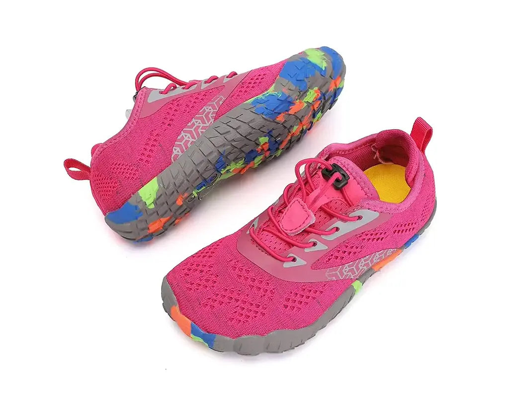 Kinder Barefoot Schoenen Brede Teenbox Zachte Demping - WaveFlex