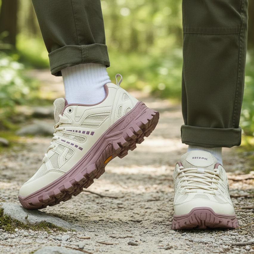 Dames en Heren Lage Outdoor Wandelschoenen – Comfort, Grip en Lichte Demping