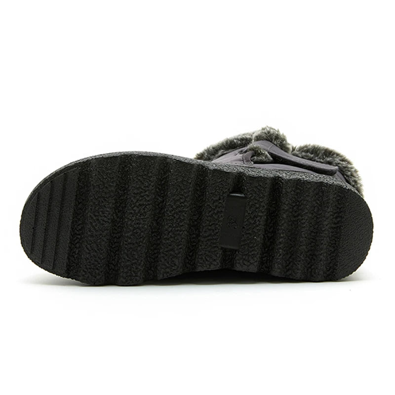 Dames Snowboots Pluche Voering Gewatteerd Gesp Antislip Waterafstotend Winter